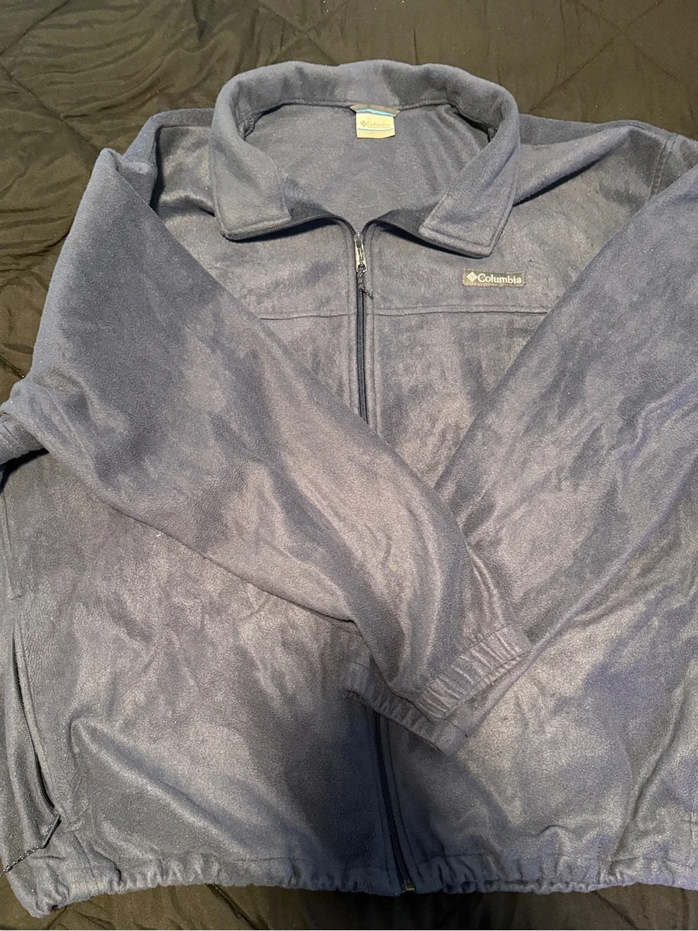 Columbia Men's Dark Blue Full-Zip Fleece Jacket